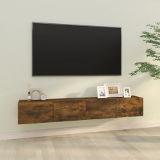 Tv skapīši, 2 gab., koka krāsa, 100x30x30 cm, inženierijas koks