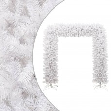 Ziemassvētku arka ar skujām, balta, 240 cm