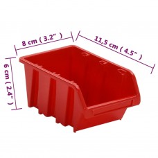 Instrumentu plaukts, melns ar sarkanu, 35 daļas, 77x39 cm