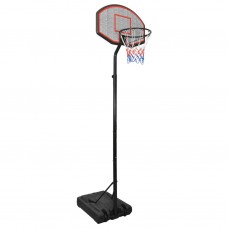 Basketbola vairogs, melns, 282-352 cm, polietilēns