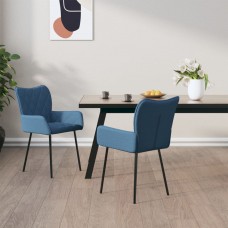 Virtuves krēsli, 2 gab., zils audums