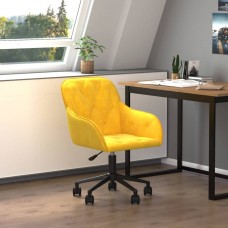 Biroja krēsls, dzeltens samts