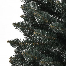 Mākslīgā ziemassvētku egle ar statīvu, šaura, 150 cm, zaļa, pvc