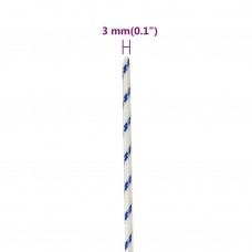 Laivu virve, balta, 3 mm, 50 m, polipropilēns
