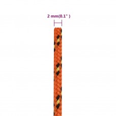 Laivu virve, oranža, 2 mm, 25 m, polipropilēns