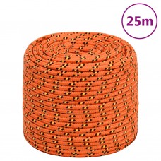 Laivu virve, oranža, 6 mm, 25 m, polipropilēns