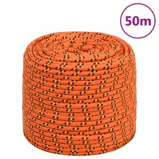 Laivu virve, oranža, 8 mm, 50 m, polipropilēns