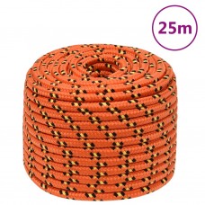 Laivu virve, oranža, 12 mm, 25 m, polipropilēns