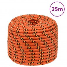 Laivu virve, oranža, 14 mm, 25 m, polipropilēns