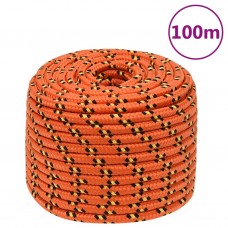 Laivu virve, oranža, 14 mm, 100 m, polipropilēns