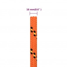 Laivu virve, oranža, 16 mm, 250 m, polipropilēns