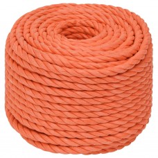 Darba virve, oranža, 12 mm, 25 m, polipropilēns