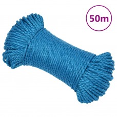 Darba virve, zila, 6 mm, 50 m, polipropilēns