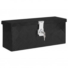 Uzglabāšanas kaste, melna, 50x15x20,5 cm, alumīnijs