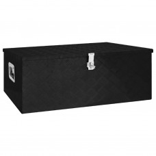 Uzglabāšanas kaste, melna, 100x55x37 cm, alumīnijs