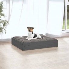 Suņu gulta, pelēka, 51,5x44x9 cm, priedes masīvkoks