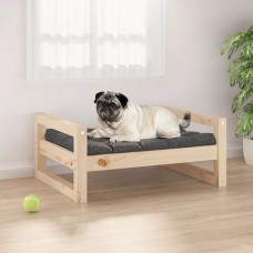 Suņu gulta, 65,5x50,5x28 cm, priedes masīvkoks