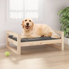 Suņu gulta, 75,5x55,5x28 cm, priedes masīvkoks