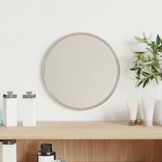 Sienas spogulis, sudraba krāsā, ø 20 cm, apaļš