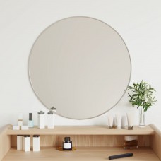 Sienas spogulis, sudraba krāsā, ø 60 cm, apaļš