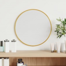 Sienas spogulis, sudraba krāsā, ø 30 cm, apaļš