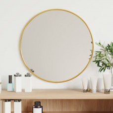 Sienas spogulis, sudraba krāsā, ø 40 cm, apaļš