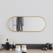 Sienas spogulis, zelta krāsā, 50x20 cm, ovāls