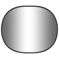 Sienas spogulis, melns, 30x25 cm
