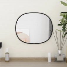 Sienas spogulis, melns, 30x25 cm