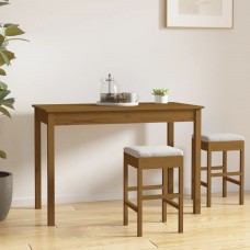 Virtuves galds, medus brūns, 110x55x75 cm, priedes masīvkoks