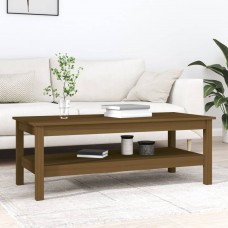 Kafijas galdiņš, medus brūns, 110x50x40 cm, priedes masīvkoks