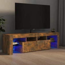Tv skapītis ar led apgaismojumu, ozolkoka krāsa, 140x36,5x40 cm