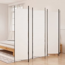 6 paneļu istabas aizslietnis, balts, 300x200 cm, audums