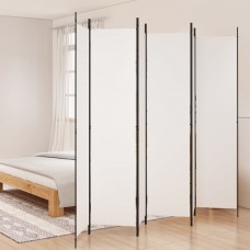 6 paneļu istabas aizslietnis, balts, 300x220 cm, audums