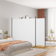 4-paneļu istabas aizslietnis, 698x180 cm, balts audums