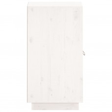Kumode, balta, 34x40x75 cm, priedes masīvkoks