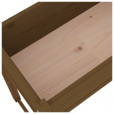 Puķu kaste, medus brūna, 78x40x81 cm, priedes masīvkoks