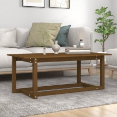 Kafijas galdiņš, medus brūns, 110x55x45 cm, priedes masīvkoks