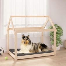 Suņu gulta, 101x70x90 cm, priedes masīvkoks