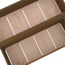 Puķu kaste, medus brūna, 110x84x75 cm, priedes masīvkoks