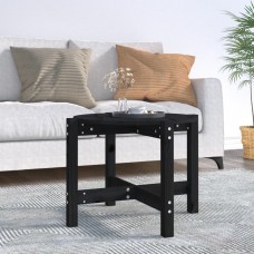 Kafijas galdiņš, melns, ø 62,5x45 cm, priedes masīvkoks