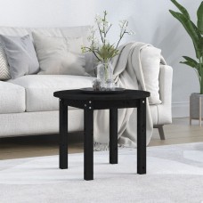 Kafijas galdiņš, melns, ø 55x45 cm, priedes masīvkoks