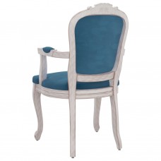 Virtuves krēsls, 62x59,5x100,5 cm, zils samts