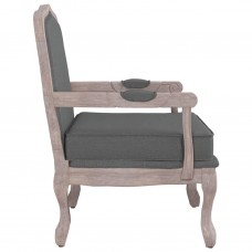Atpūtas krēsls, tumši pelēks, 64x64x90 cm, audums
