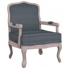 Atpūtas krēsls, tumši pelēks, 64x64x90 cm, samts