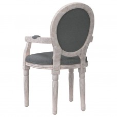 Virtuves krēsls, 54x56x96,5 cm, tumši pelēks audums