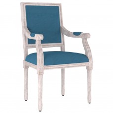 Atpūtas krēsls, zils, 54x59x99 cm, samts
