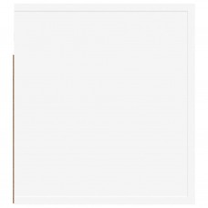 Sienas naktsskapītis, balts, 50x36x40 cm