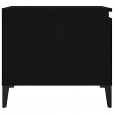 Kafijas galdiņš, melns, 100x50x45 cm, inženierijas koks