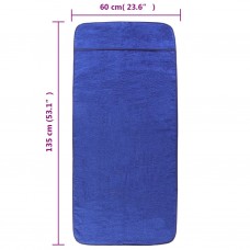 Pludmales dvieļi, 6 gab., 60x135 cm, audums, 400 g/m2, zili